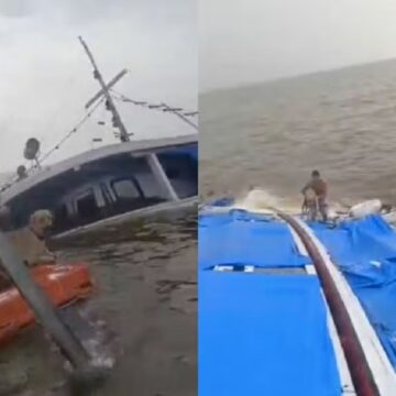 Embarcação naufraga próximo de Abaetetuba