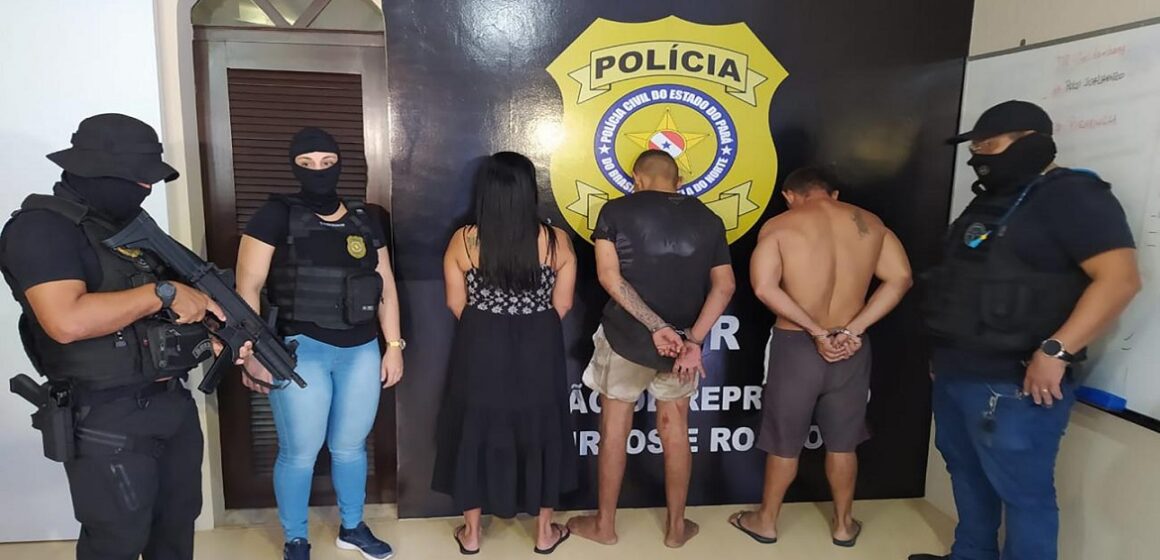 Polícia prende trio em Belém por roubo de armas de fogo contra empresa de segurança 