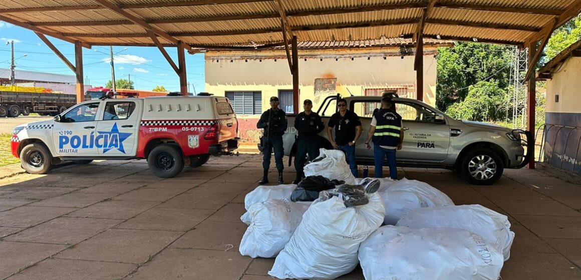 Fiscalização apreende seis veículos e 646 pares de calçados
