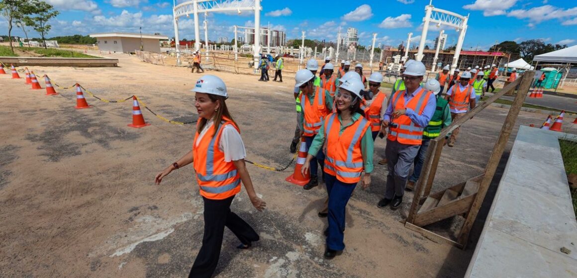 Vice-governadora e comitiva visitam obras da COP30 em Belém