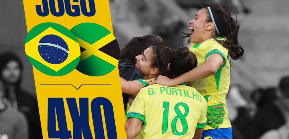 Seleção Brasileira Feminina vence a Jamaica em amistoso preparatório para Paris 2024