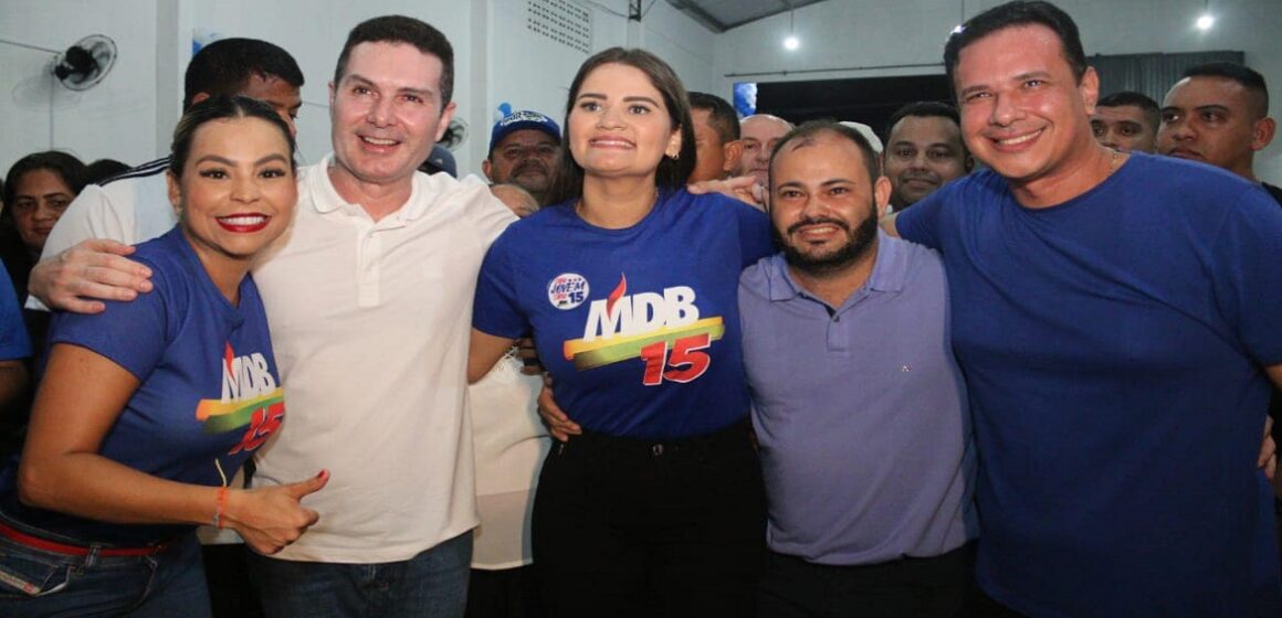 Prefeita Patrícia acompanha inauguração do diretório do MDB em Marituba