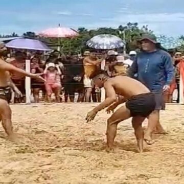 Em Muaná, confusão entre lutadores termina em agressão durante luta marajoara