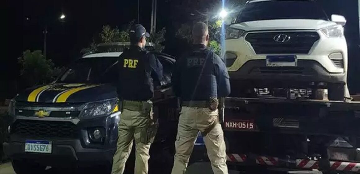 Em São Miguel do Guamá, PRF recupera veículo roubado