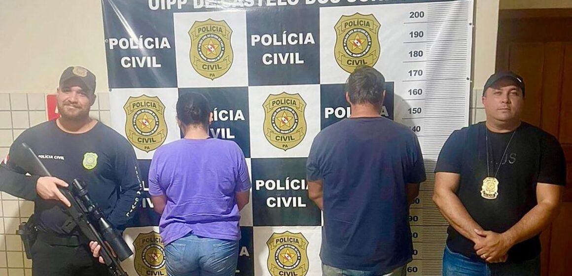 Polícia Civil prende casal de estelionatários que passava cheques sem fundos para pecuaristas, em Castelo dos Sonhos