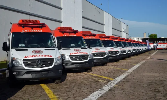 Governo entrega 280 novas ambulâncias para a frota do Samu