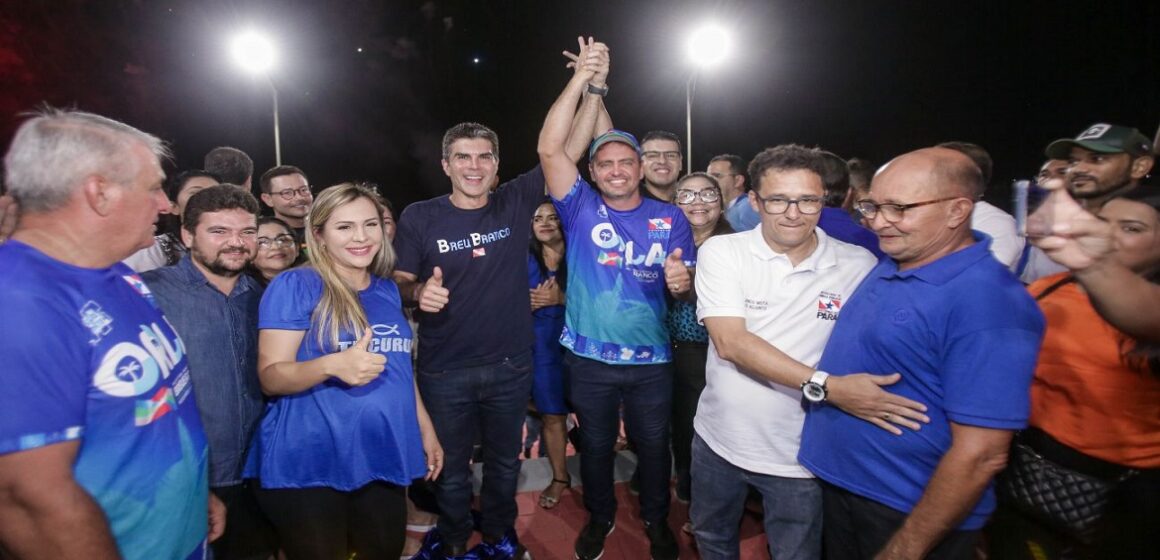 Helder entrega obras em Breu Branco