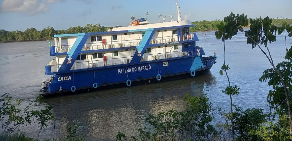 Marajó recebe neste mês de julho atendimentos da Agência flutuante da Caixa Econômica