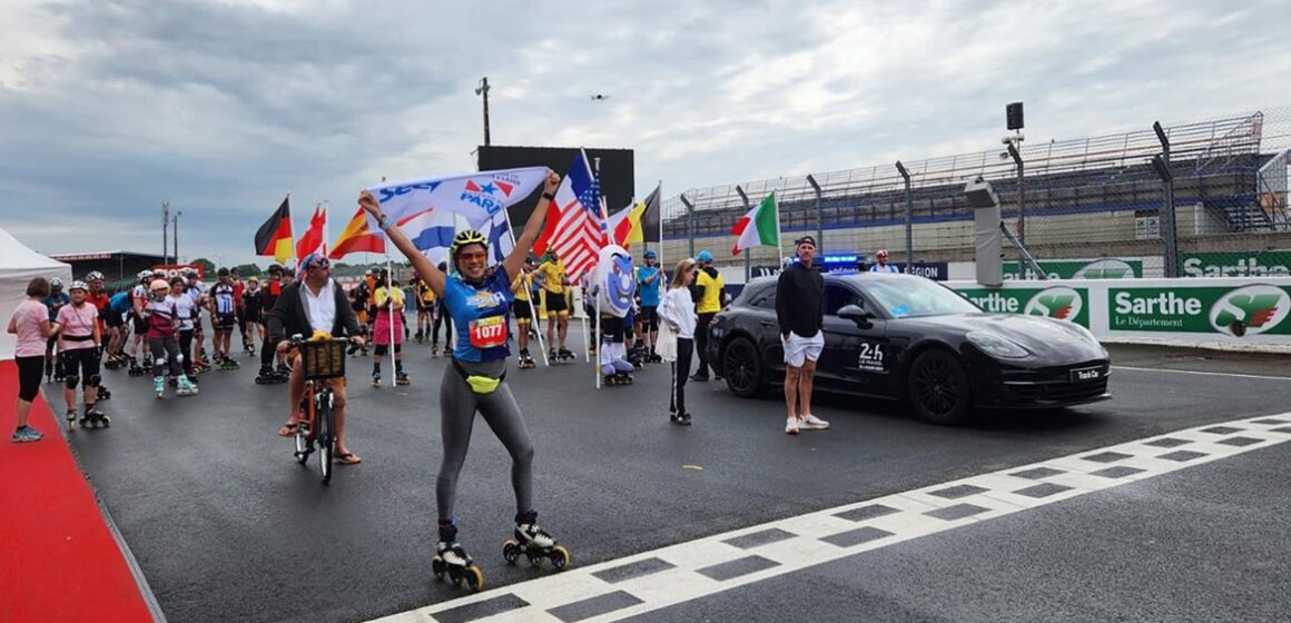 Atleta paraense participa de campeonato de patinação de velocidade na França