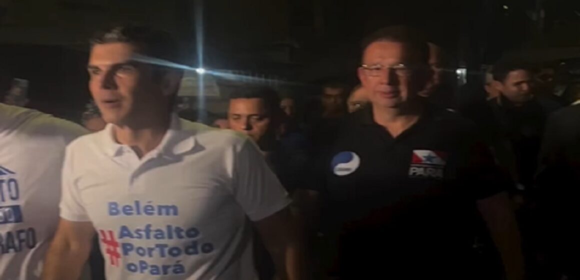 jos José Fernando acompanha entrega de asfalto no Telégrafo