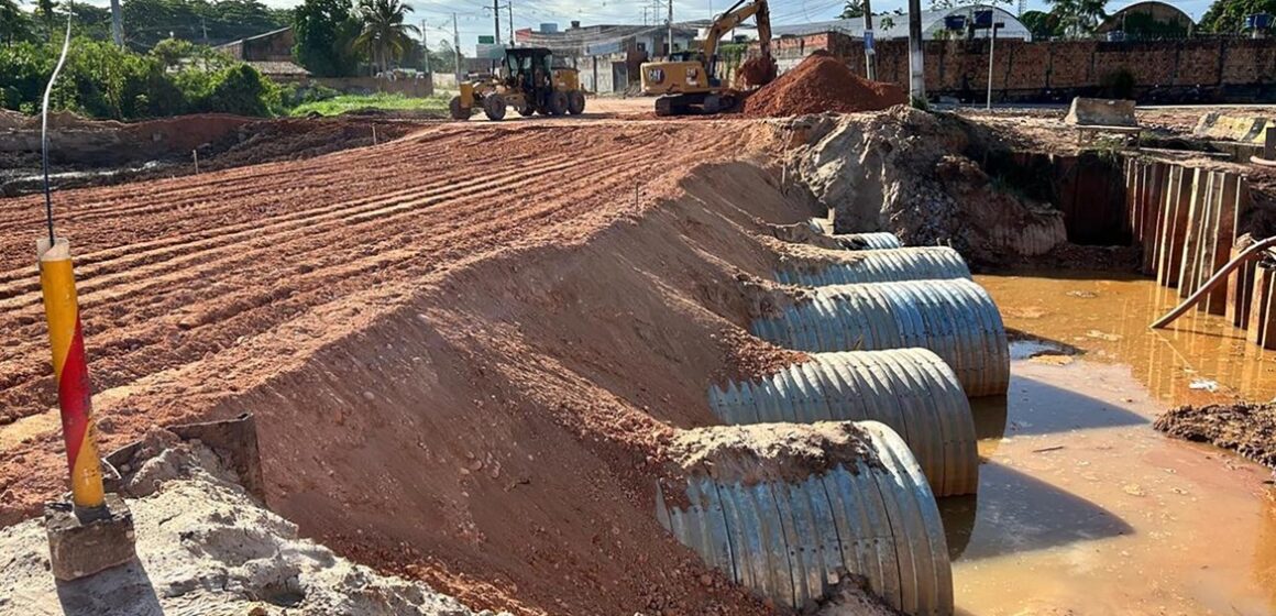 NGTM inicia a segunda etapa das obras de drenagem do canal Toras, no km 10 da BR-316