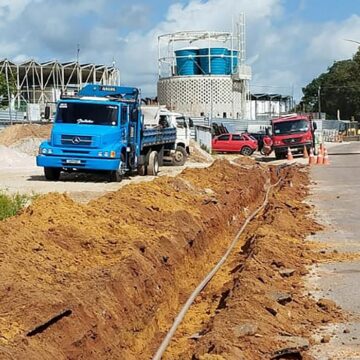 Redes de abastecimento de água são instaladas pela Cosanpa para Usinas da Paz em Marabá e Bragança