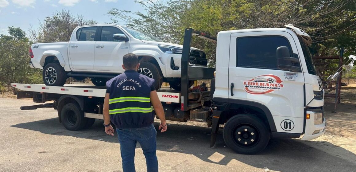Sefa apreende minério e caminhonete no sudeste do Estado 