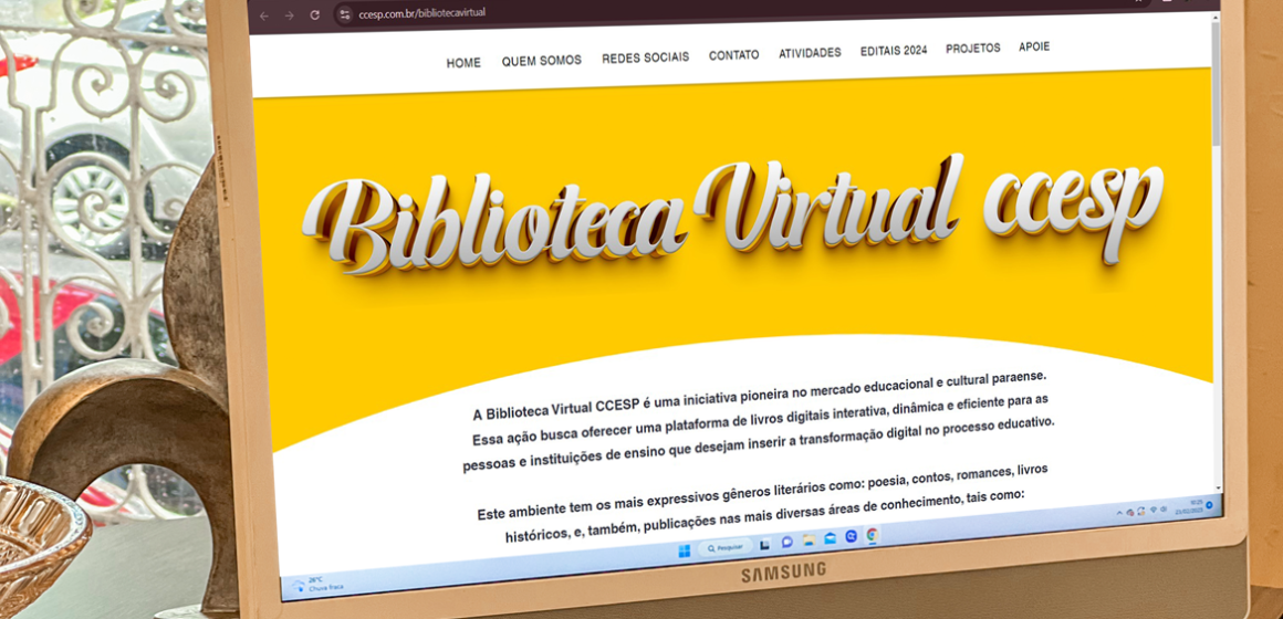 Centro Cultural e Esportivo do Pará lança biblioteca virtual gratuita com centenas de títulos e atividades culturais