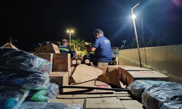 Em Dom Eliseu, 2.835 garrafas de bebidas e 33 toneladas de sucata são apreendidas