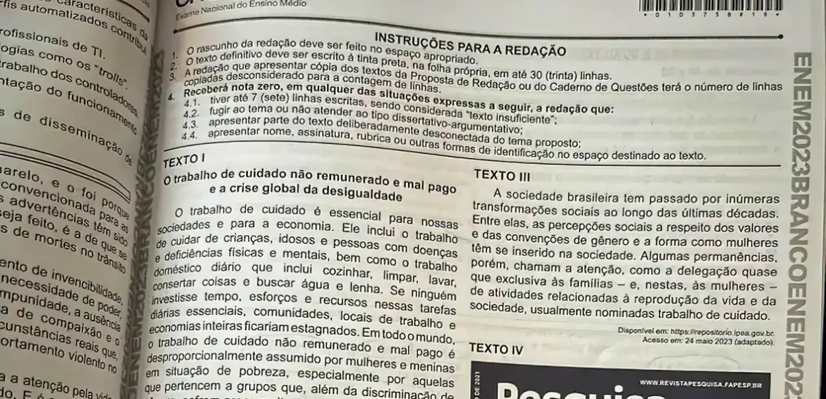 Enem: confira a cartilha da redação e tire suas dúvidas