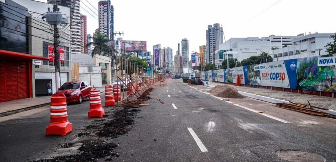 Doca de Souza Franco sofre mudanças no trânsito devido à obras