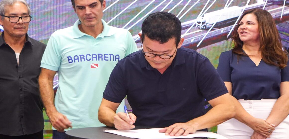 Renato Ogawa recebe Helder em Barcarena para anuncio de obras importantes