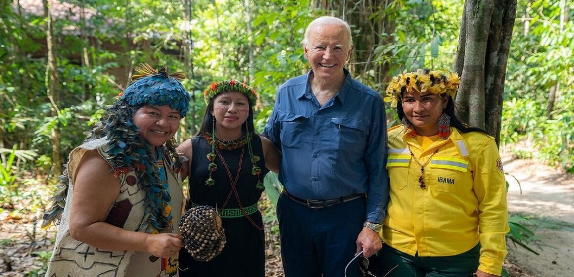 Em visita de Biden à Amazônia, EUA formalizam apoio à conservação