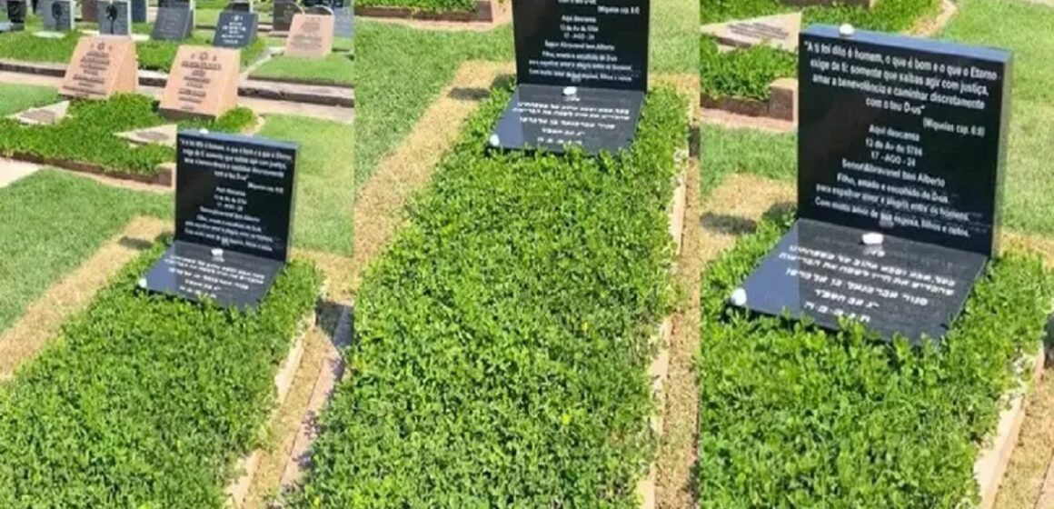Fã dribla seguranças e divulga foto da lápide de Silvio Santos
