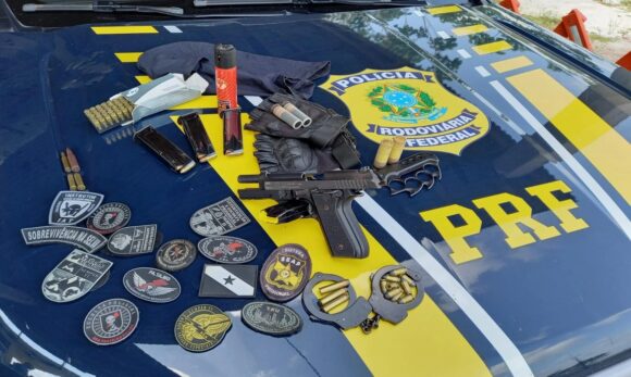 Em Ipixuna do Pará, Polícia Rodoviária Federal apreende arma e munições