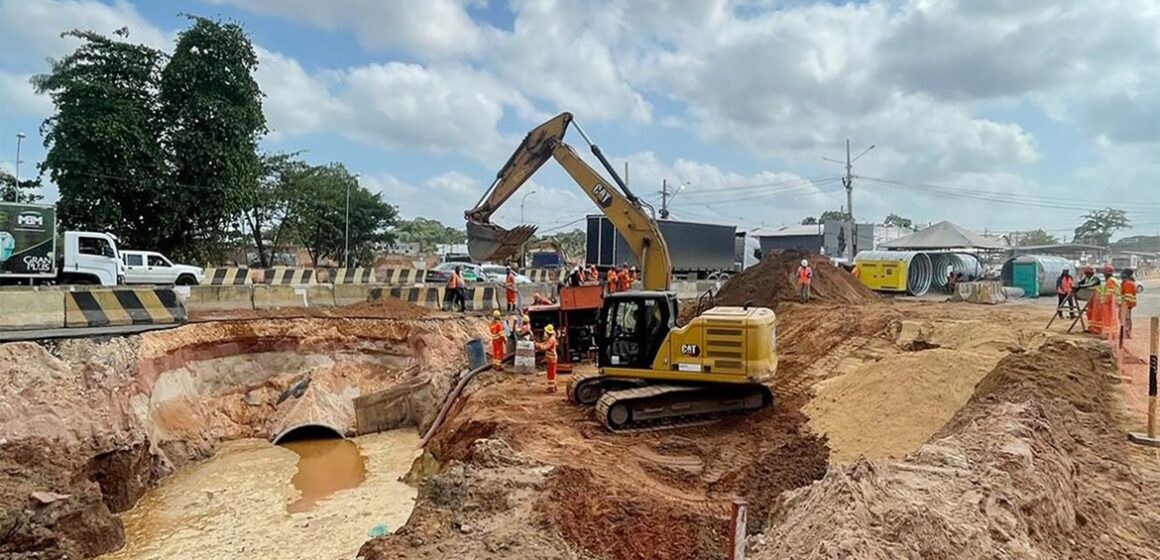 Obras de drenagem do canal Toras entram em fase final na BR-316