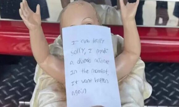 Homem rouba imagem de Jesus nos Estados Unidos, se arrepende e a devolve