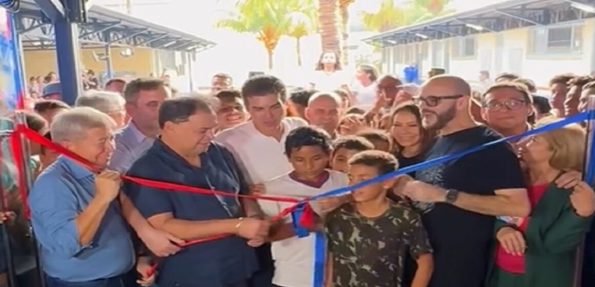Chicão acompanha inauguração do Centro de Inovação e Sustentabilidade da Educação Básica