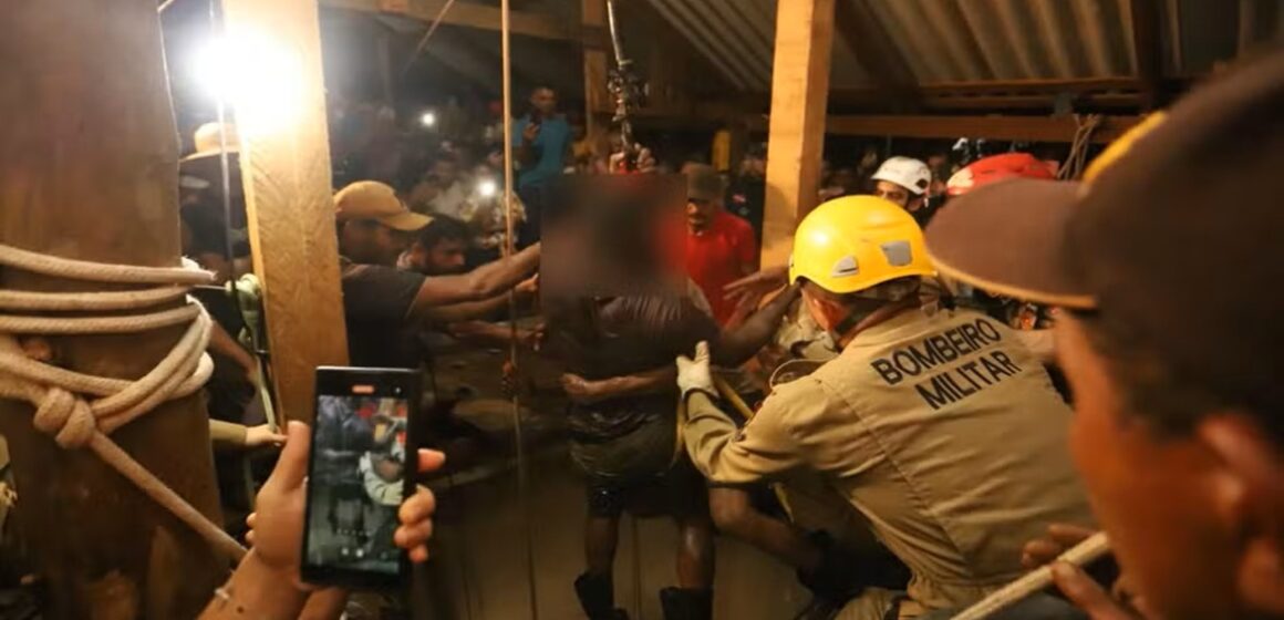 Garimpeiros que foram resgatados de uma mina ilegal de cobre em Canaã dos Carajás estão desidratados e continuam sob vigilância