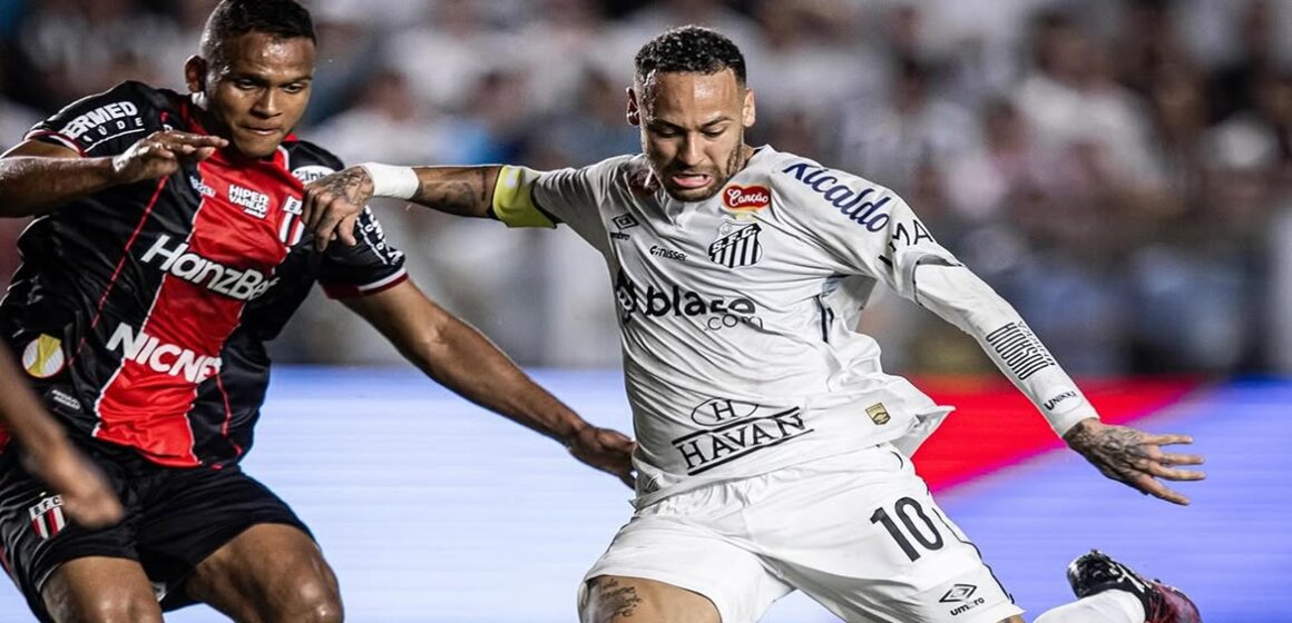 Neymar estreia no Santos mas time empata com o Botafogo