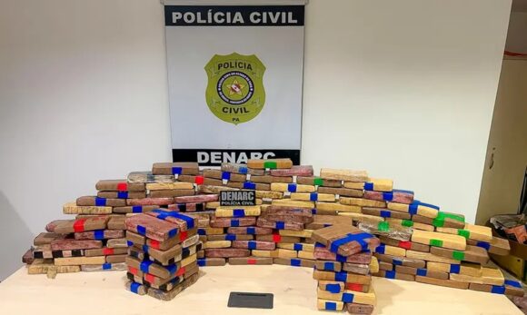 Em Ananindeua, polícia prende colombiano com quase 200 kg de maconha