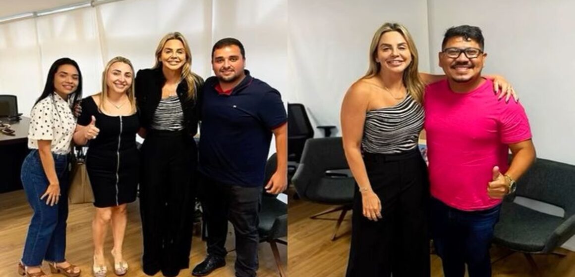 Cilene Couto recebe lideranças em seu gabinete