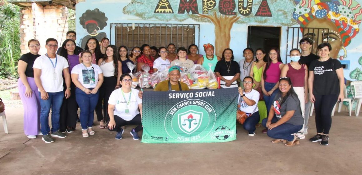 Em Ananindeua, UNAMA doa cestas básicas para comunidade quilombola