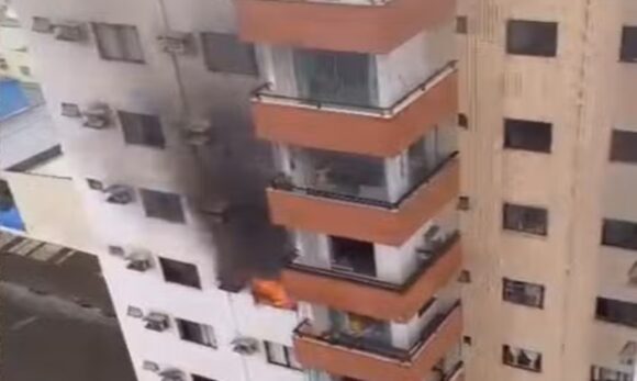 Em Belém, incêndio atinge apartamento de edifício de luxo 