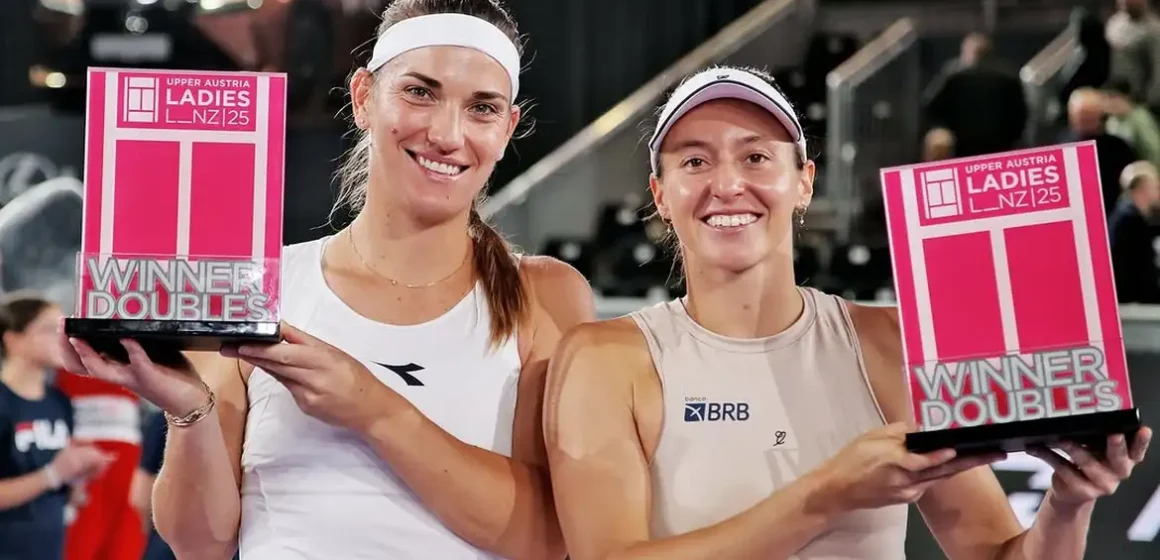Stefani sobe no ranking após título de duplas no WTA 500 na Áustria
