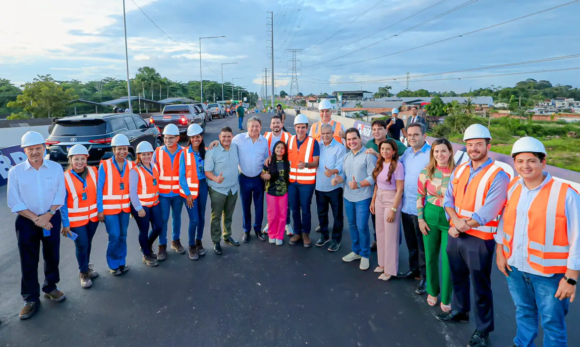 Governo do Pará inspeciona obra de novo viaduto da BR-316