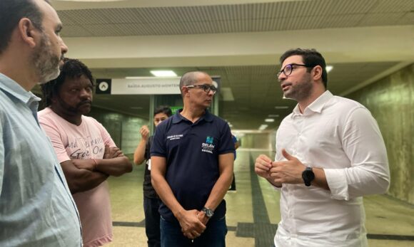 Prefeitura de Belém avalia readequação da Estação Mangueirão e uso de ônibus elétricos