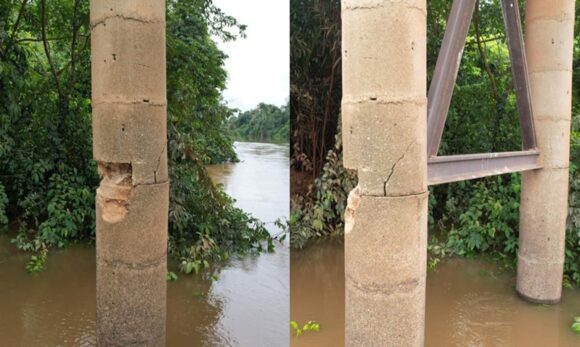 Ponte sobre o Itacaiúnas é interditada pela Prefeitura de Marabá e tráfego de caminhões ameaça colapsar