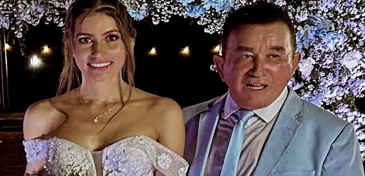 Amado Batista e Calita Franciele realizam cerimônia religiosa de casamento