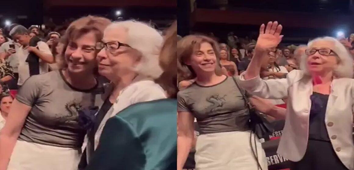 Fernanda Torres interrompe o descanso para acompanhar a mãe, Fernanda Montenegro, no lançamento de ‘Vitória’