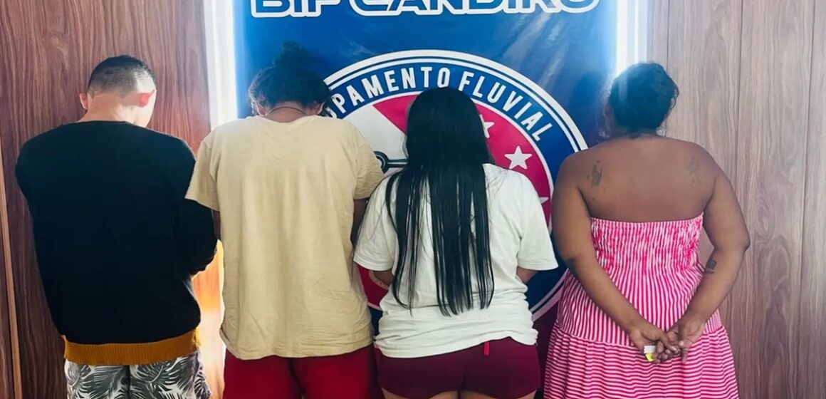 No Pará, fiscalização da Base Candiru prende 4 pessoas e apreende drogas 