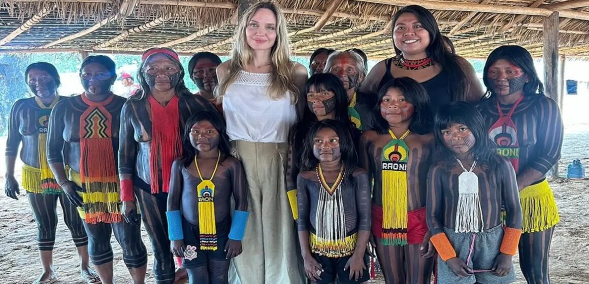 Unidade de Conservação no Pará é visitada por Angelina Jolie, cacique Raoni e Perry Farrell