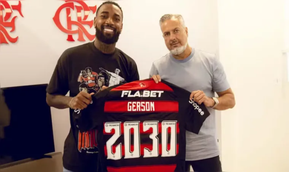 Flamengo renova com Gerson até 2030 após longa negociação
