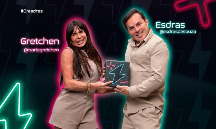 Gretchen participa do reality Power Couple da Record com o marido paraense