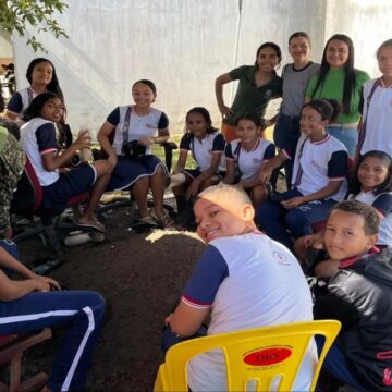 Estudantes são mobilizados em São Geraldo do Araguaia para educação ambiental e plantio de mudas