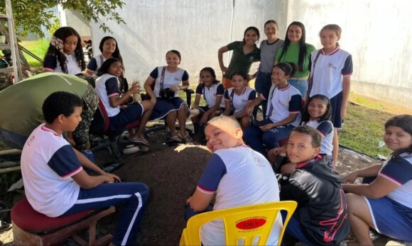 Estudantes são mobilizados em São Geraldo do Araguaia para educação ambiental e plantio de mudas