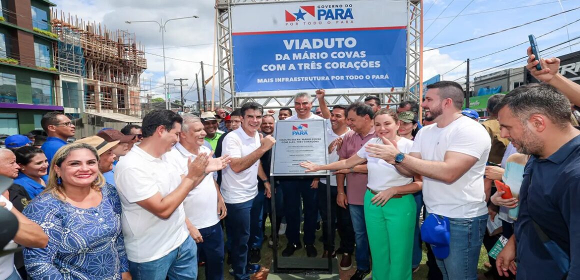 Viaduto entre Mário Covas e Avenida Três Corações, em Ananindeua é entregue pelo Governo do Pará