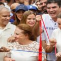 Elcione presente na inauguração de viaduto