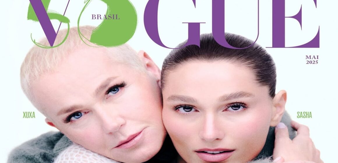 Xuxa e Sasha Meneghel conversam em quadro para a Vogue