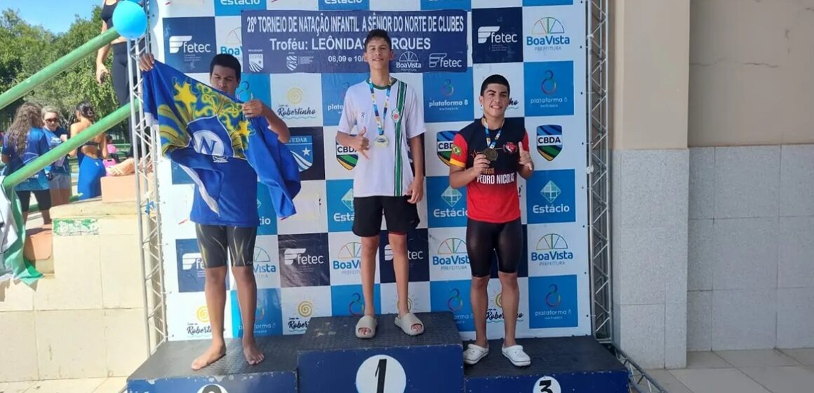 Rafael Meiguins, nadador paraense de 14 anos, brilha em torneio regional com seis medalhas